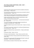 ASL FINAL EXAM QUESTIONS 2026 - 2027 GUARANTEED PASS