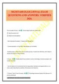MGMT 640 EXAM 2&sol;FINAL EXAM QUESTIONS AND ANSWERS&period; VERIFIED 2026&period;