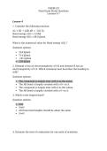 CHEM 133 Final Exam Study Questions Lessons 4-7 &vert; American Public University 