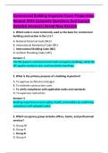 Commercial Building Inspector Exam Preparation  Newest With Complete Questions And Correct  Detailed Answers&vert; Brand New Version 