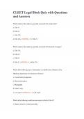 CLEET Legal Block Quiz with Questions and Answers