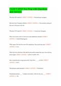 CLEET SFST Test Prep with Questions and Answers