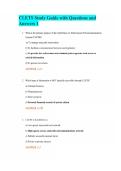 CLETS Study Guide with Questions and Answers 