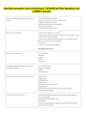 Infection prevention and control exam 1 UPDATED ACTUAL Questions and  CORRECT Answers