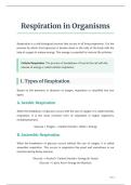 respiration in organisms 