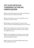 STOTT PILATES WRITTEN EXAM COMPREHENSIVE TEST PAPER 2026 COMPLETE SOLUTIONS