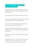 COMLEX Level 1 Exam with Study Questions and Answers