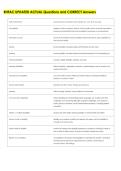 RHFAC UPDATED ACTUAL Questions and CORRECT Answers