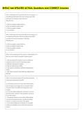 RHFAC test UPDATED ACTUAL Questions and CORRECT Answers