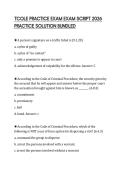 TCOLE PRACTICE EXAM EXAM SCRIPT 2026 PRACTICE SOLUTION BUNDLED