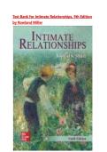 Test Bank for Intimate Relationships&comma; 9th Edition by Rowland Miller all 14 chapters covered