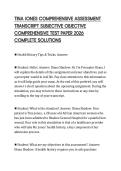 TINA JONES COMPREHENSIVE ASSESSMENT TRANSCRIPT SUBJECTIVE OBJECTIVE COMPREHENSIVE TEST PAPER 2026 COMPLETE SOLUTIONS