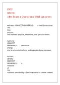 JMU NUTR 280 Exam 1 Questions With Answers&period;