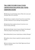 TINA JONES FOCUSED EXAM COUGH CERTIFICATION EVALUATION 2026 TESTED QUESTIONS SOLVED