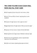 TINA JONES FOCUSED EXAM COUGH FINAL PAPER 2026 FULL STUDY GUIDE