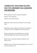 COSMETOLOGY STATE BOARD SOLUTION PACK TWO ASSESSMENT 2026 GUARANTEED PASS RESPONSES