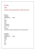 NUTR 280 exam 2 jmu questions with answers&period;