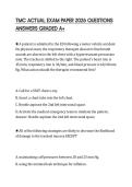 TMC ACTUAL EXAM PAPER 2026 QUESTIONS ANSWERS GRADED A&plus;