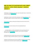 MBA 704 EXAM TEST QUESTIONS WITH 100&percnt; CORRECT ANSWERS &vert; LATEST UPDATE 2026&sol;2027 &vert; VERIFIED &vert; GRADED A &plus;