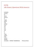 NUTR 280 Exam 2 Questions With Answers 