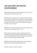 TMC EXAM SCRIPT 2026 PRACTICE SOLUTION BUNDLED