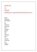 NUSCTX 10 FINAL &lpar;Midterm 1&rpar; Questions With Answers