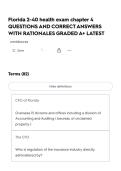 Florida 2-40 health exam chapter 4 QUESTIONS AND CORRECT ANSWERS WITH RATIONALES GRADED A&plus; LATEST