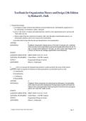 Test Bank for Organization Theory and Design 12th Edition by Richard L&period; Daft &ndash; Complete Questions & Answers
