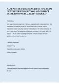 AANP Practice Questions 2025 &ndash; Actual Exam Newest Version &vert; Verified Answers