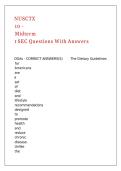 NUSCTX 10 - Midterm 1 SEC Questions With Answers&period;