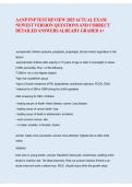 AANP FNP Test Review 2025 &ndash; Actual Exam Newest Version &vert; Verified Questions & Answers