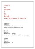 NUSCTX 10&comma; Midterm 1 - UC Berkeley Exam Questions With Answers &comma;