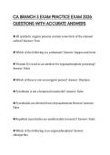 CA BRANCH 3 EXAM PRACTICE EXAM 2026 QUESTIONS WITH ACCURATE ANSWERSCA BRANCH 3 EXAM PRACTICE EXAM 2026 QUESTIONS WITH ACCURATE ANSWERS