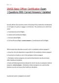 IAHSS Basic Officer Certification Exam &vert; Questions With Correct Answers&vert; Updated