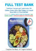Test Bank for Nutrition&colon; Concepts and Controversies &ndash; 5th Edition &lpar;Frances Sizer&comma; Ellie Whitney & Leonard Pich&eacute;&rpar; &vert; Nutrition Science Exam Prep 2025&sol;2026