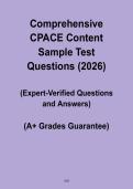 Comprehensive CPACE Content Sample Test Questions &ndash; Study Guide 2026