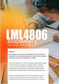 LML4806 Assignment 2  Due April 2026  - Distinction Guaranteed  &lowbar;UNISA