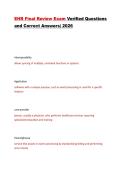 EHR Final Review Exam Verified Questions and Correct Answers&vert; 2026