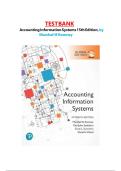 Test Bank for Accounting Information Systems 15th Edition &lpar;Marshall B&period; Romney & Paul J&period; Steinbart&rpar; &ndash; Complete Question Bank with Answers