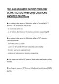 NSG 533 ADVANCED PATHOPHYSIOLOGY EXAM 3 ACTUAL PAPER 2026 QUESTIONS ANSWERS GRADED A&plus;