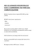 NSG 533 ADVANCED PATHOPHYSIOLOGY EXAM 3 COMPREHENSIVE TEST PAPER 2026 COMPLETE SOLUTIONS