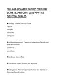 NSG 533 ADVANCED PATHOPHYSIOLOGY EXAM 3 EXAM SCRIPT 2026 PRACTICE SOLUTION BUNDLED