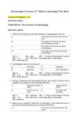 Psychological Science&comma; 6th Edition &ndash; Gazzaniga Test Bank with Verified Answers