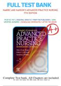 Test Bank for Hamric and Hanson&rsquo;s Advanced Practice Nursing 7th Edition &vert; Complete Chapter Coverage &vert; Exam-Ready & Fully Updated