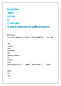 Nutrition 1020 exam 5 &lpar;modules 5 and 6&rpar; questions with answers