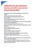 IMPROVED NYC Tour Guide Exam Questions with 100&percnt; Correct Answers Latest Version Top Rated 