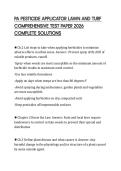 PA PESTICIDE APPLICATOR LAWN AND TURF COMPREHENSIVE TEST PAPER 2026 COMPLETE SOLUTIONS