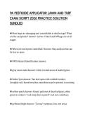 PA PESTICIDE APPLICATOR LAWN AND TURF EXAM SCRIPT 2026 PRACTICE SOLUTION BUNDLED