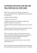 PA PESTICIDE APPLICATOR LAWN AND TURF FINAL PAPER 2026 FULL STUDY GUIDE