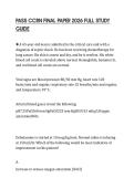 PASS CCRN FINAL PAPER 2026 FULL STUDY GUIDE